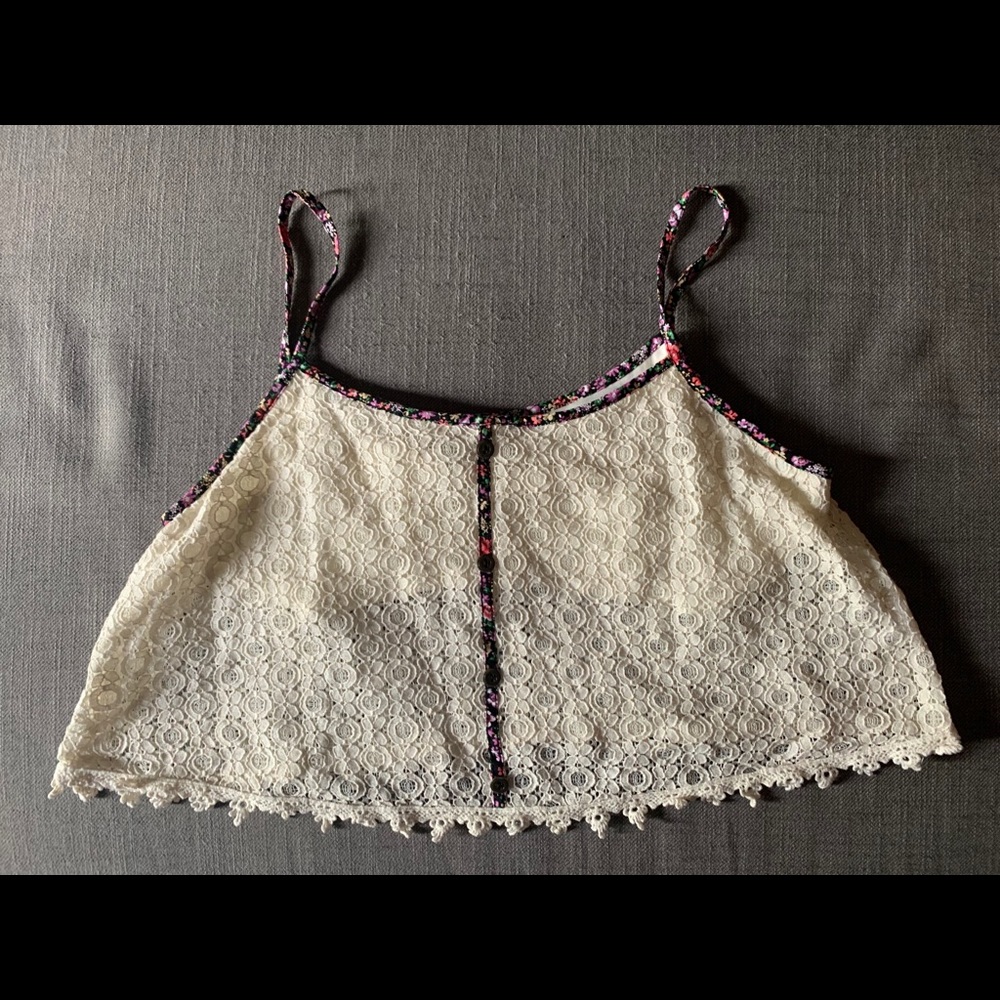 Knit crop top with liner!